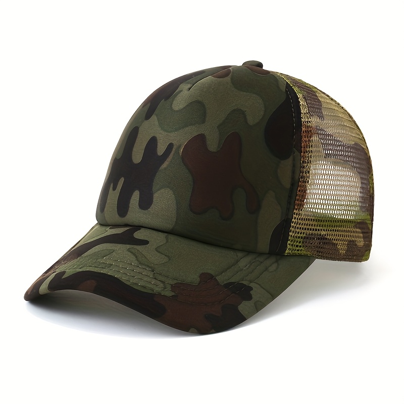 Outdoor Hunting Prints - Kamuflaj Baskılı Kamyon Şapkası - Hafif,