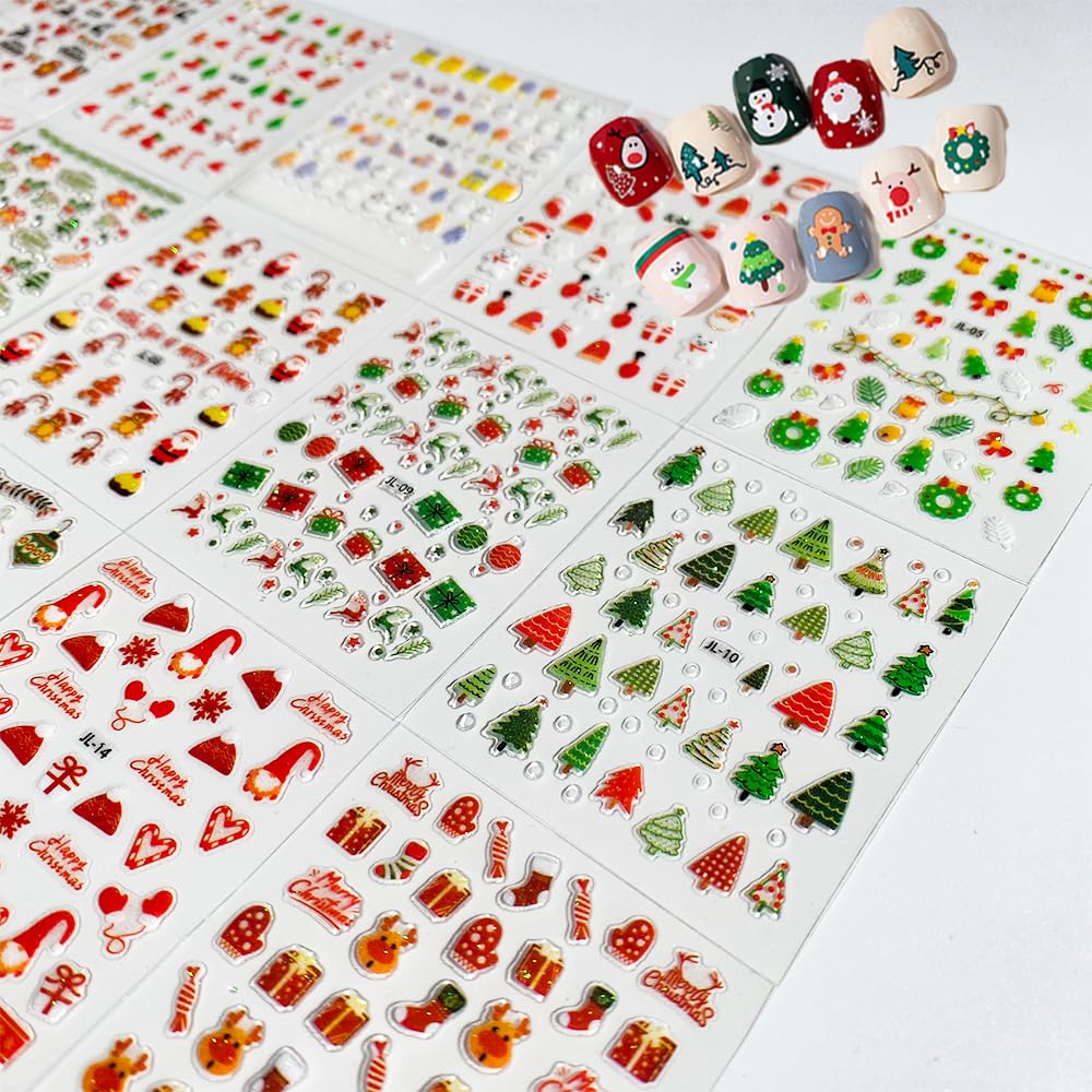 30 adet Noel Nail Art Etiketle - Elk Bugle Call incelemesi ve fiyatı